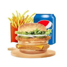 Grilled Chicken Burger - Double Meal